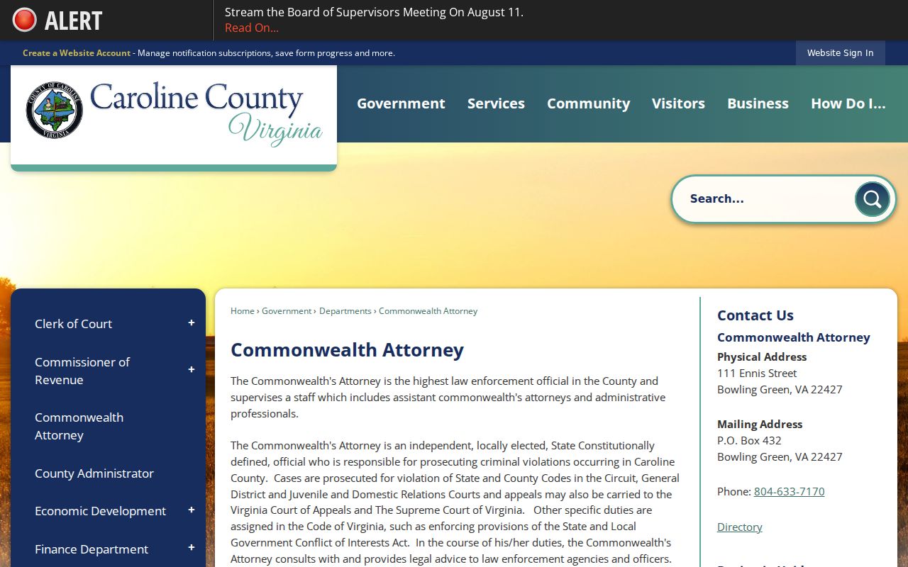 Bowling Green criminal record flow through the Commonwealth Attorney office
